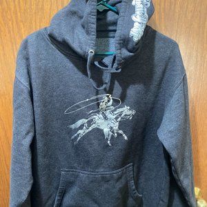 JM Capriola Co. dark gray pullover hooded sweatshirt size M